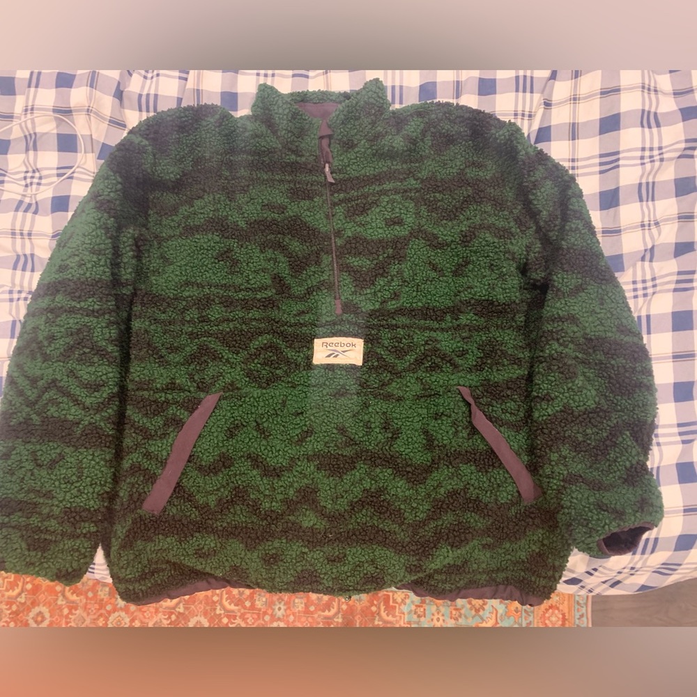 vintage reebok jacket reversible